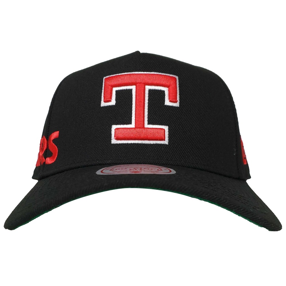 Texas Rangers Mitchell & Ness‎ MLB Pro Fit Snapback Cap Hat 3D Logo Black NWT